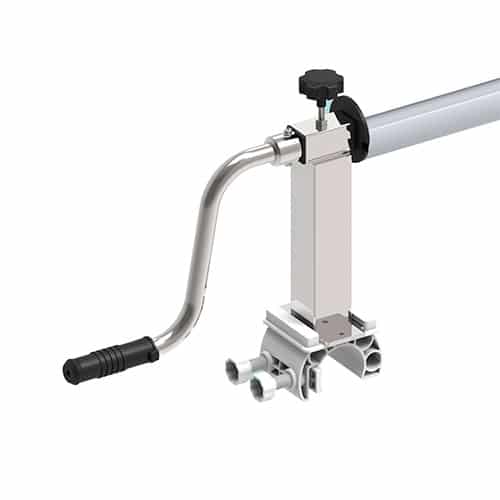 Enrollador de Manivela Fijo al Suelo y con Panel Solar - Imagen 2