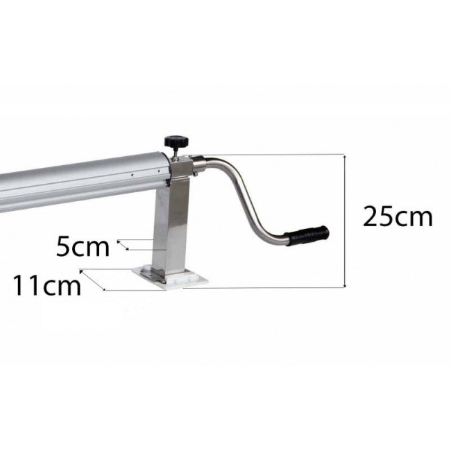 Enrollador de Manivela Fijo al Suelo y con Panel Solar - Imagen 7